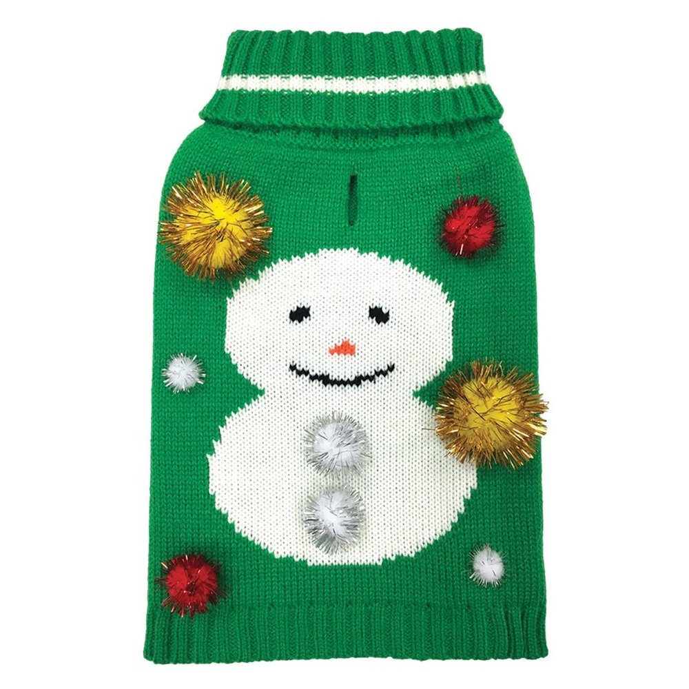 FOUFOU DOG Snowman Ugly Christmas Pet Sweater